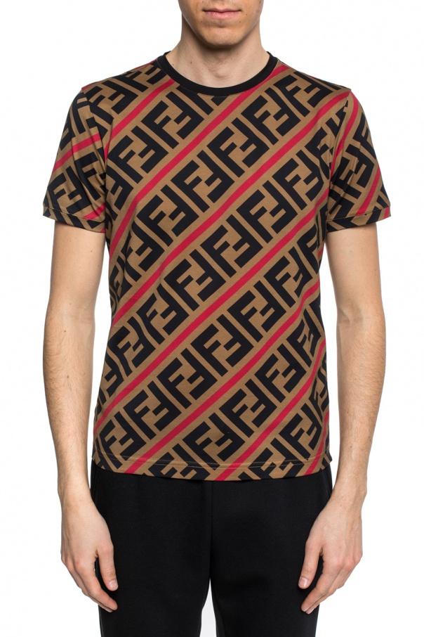 Fendi T-shirt with a logo pattern | Men's Clothing | Vitkac